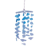 Starfish Wind Chime with Sea Glass