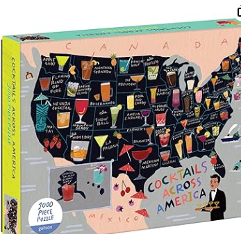 Cocktails across America Puzzle 1000pc