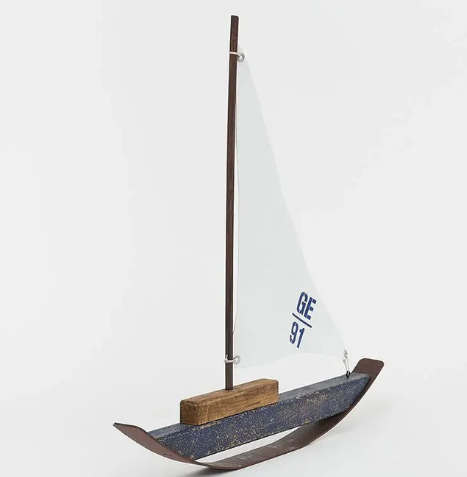 Sailboat wood and canvas