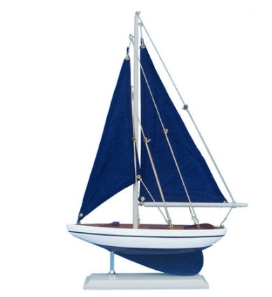 Blue Blue Sails Sailboat 17"