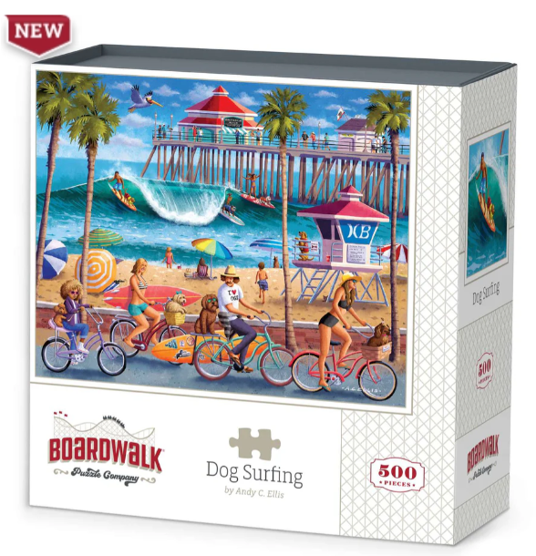 Dog Surfing Puzzle 500pc