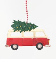 VW Van Christmas Tree Ornament 