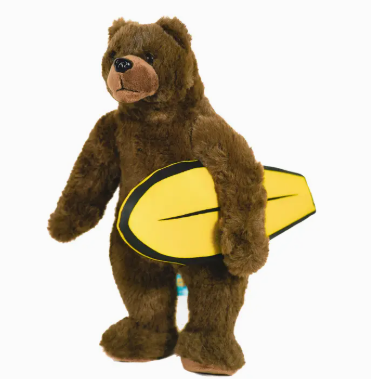Bear with Surfboard