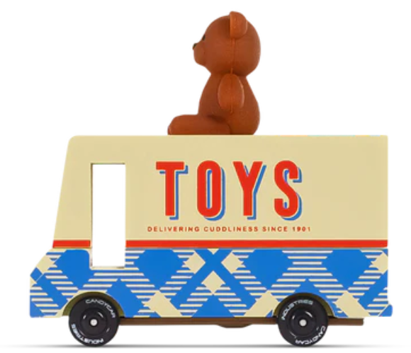 Teddy Bear Van Wooden Toy