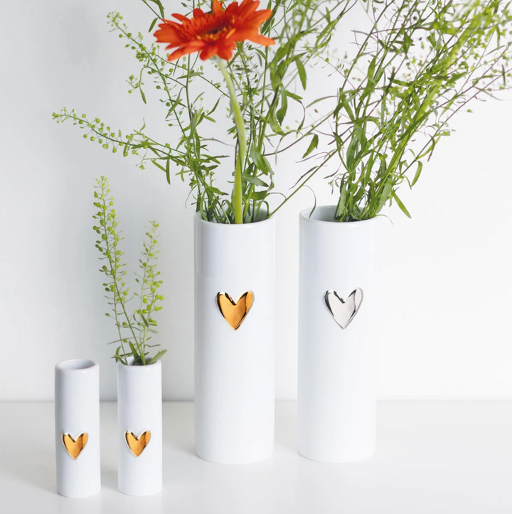 Love Heart Vase- 6.7"