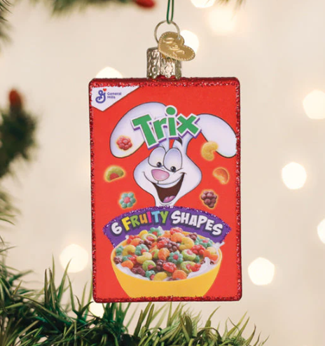 Trix Cereal Box Ornament