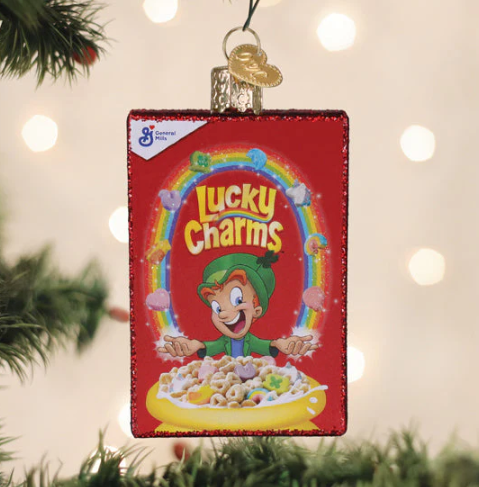 Lucky Charms Cereal Box Ornament