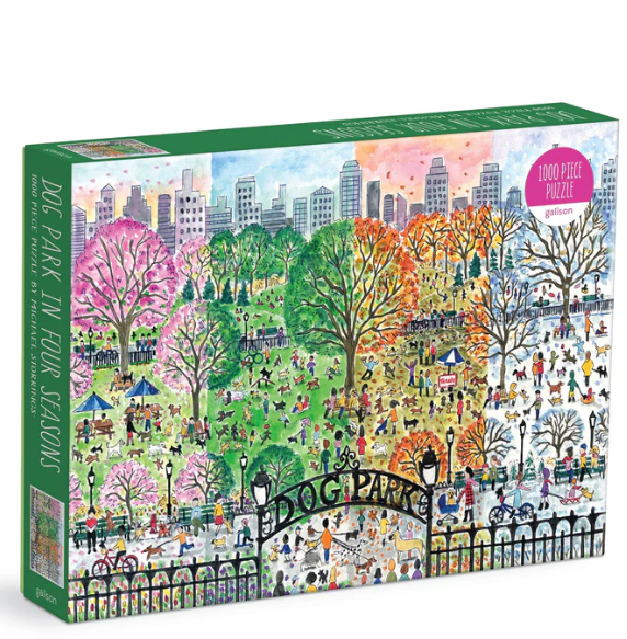 Dog Park in Four Seasons by Michael Storrings 1000pc.