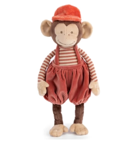 Winston Monkey Plush in Red