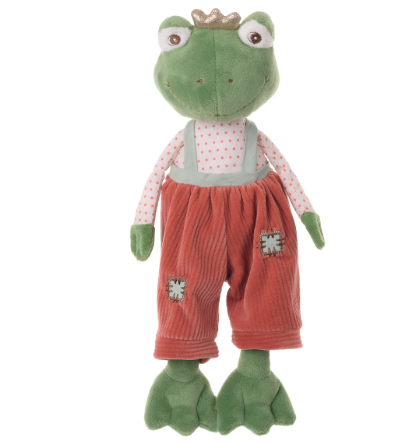 Prince Frog in Overalls Plush