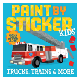 Paint by Sticker Kids Trucks, Trains and More