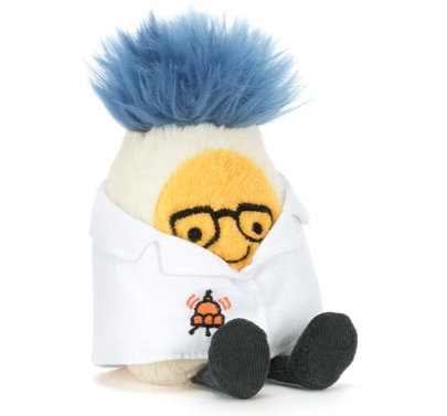Amuseable Boiled Egg Scientist Outfit by Jellycat