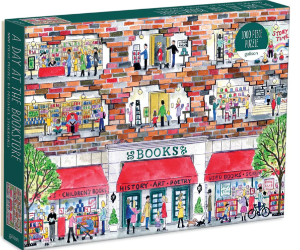 A Day at the Bookstore by Michael Storrings 1000pc Puzzle