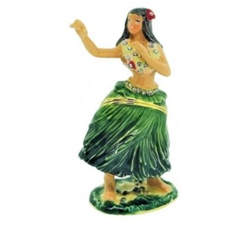 #3956 Hula Dancer Enamel Box