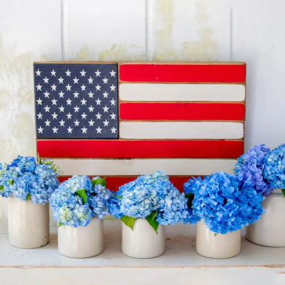 Classic Wood USA Flag Sign