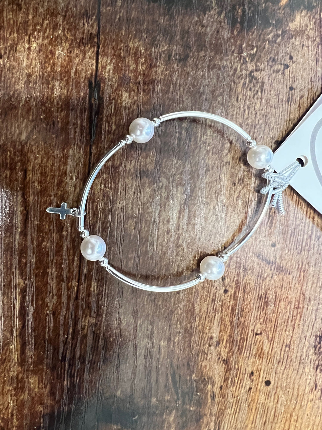 Blessing Bracelet Small Silver with Cross