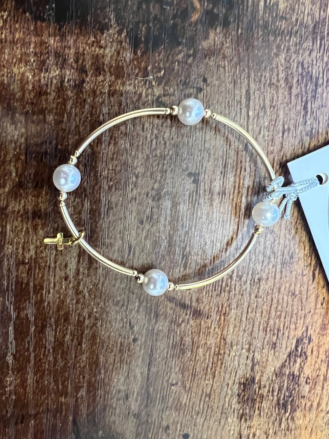 blessing bracelet gold with cross