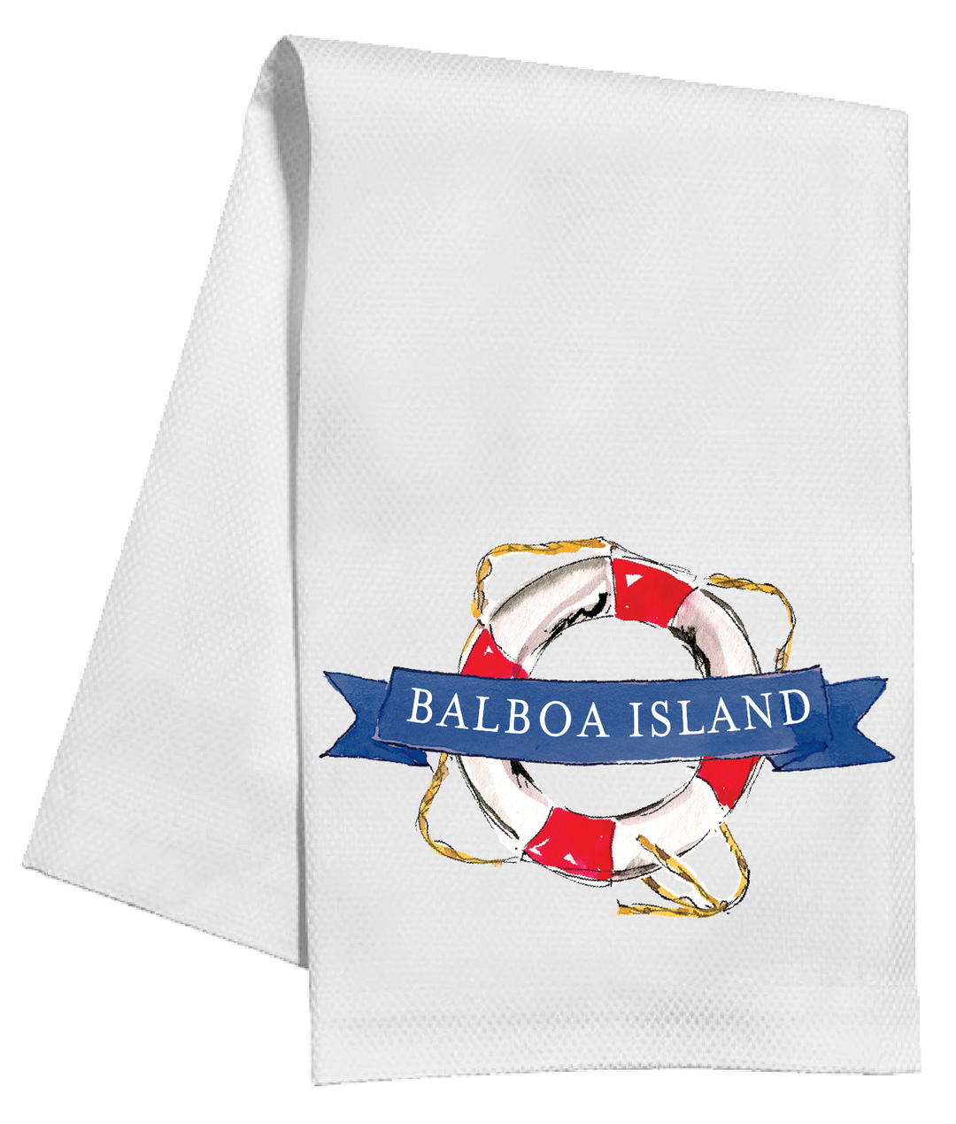 Balboa Island Lifesaver Dish Towel
