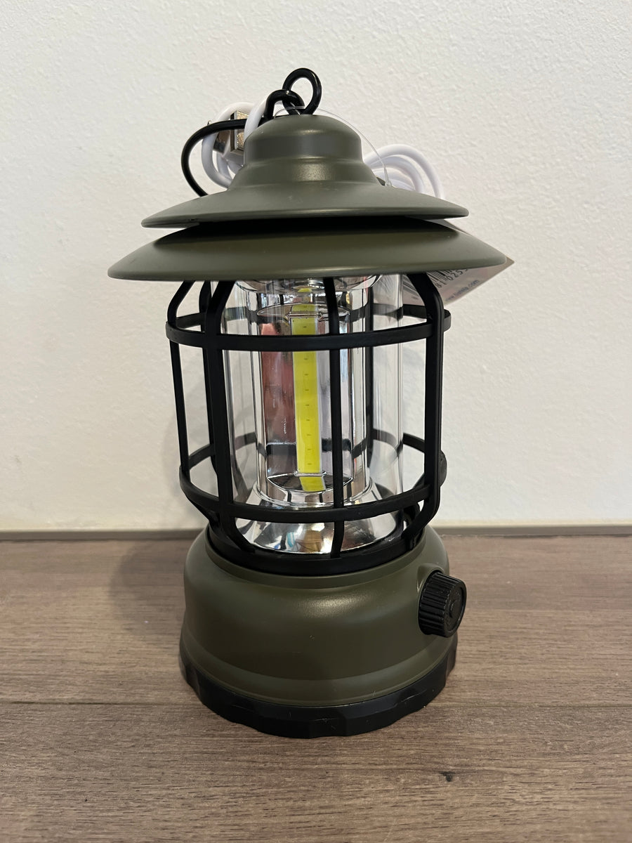 Vintage Rechargeable Lantern Plastic 4.7"