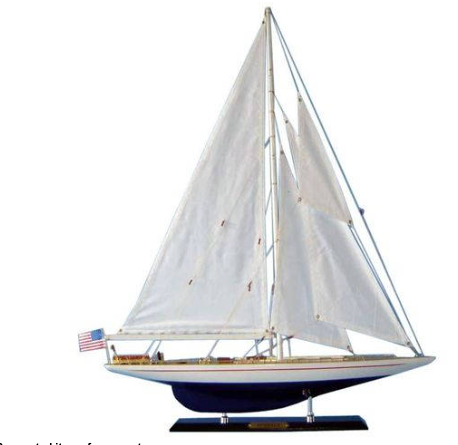 Wooden Enterprise Sailboat Limited Model 27"