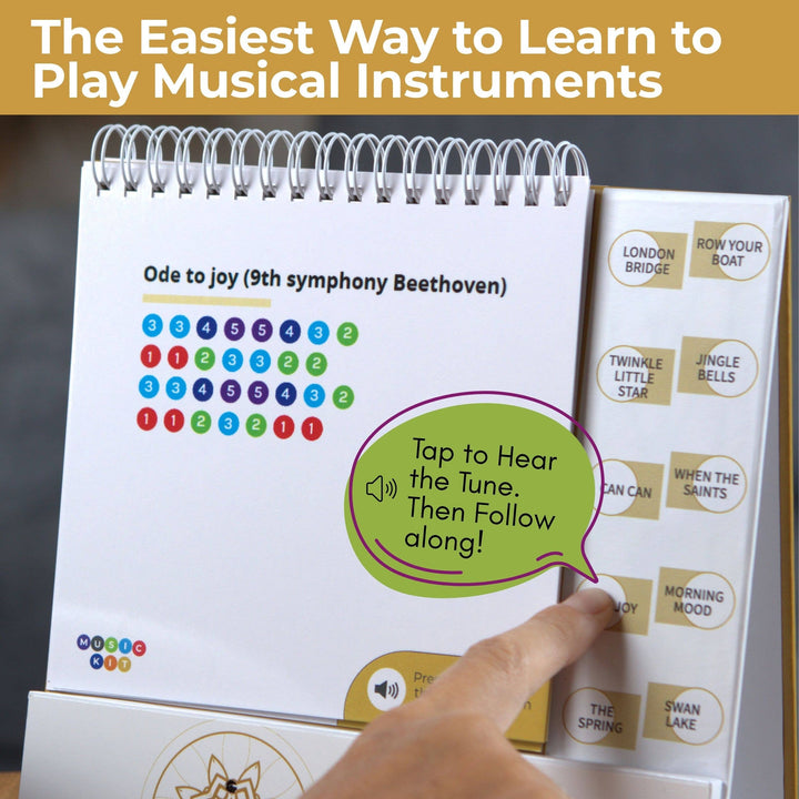 Steel Tongue Drum MusicKit, With Interactive Audio Soundbook