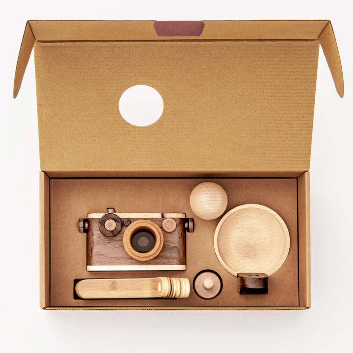 35MM Wood Toy Camera Idea Set /walnut