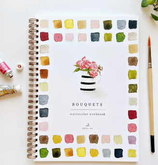Bouquet Watercolor Workbook