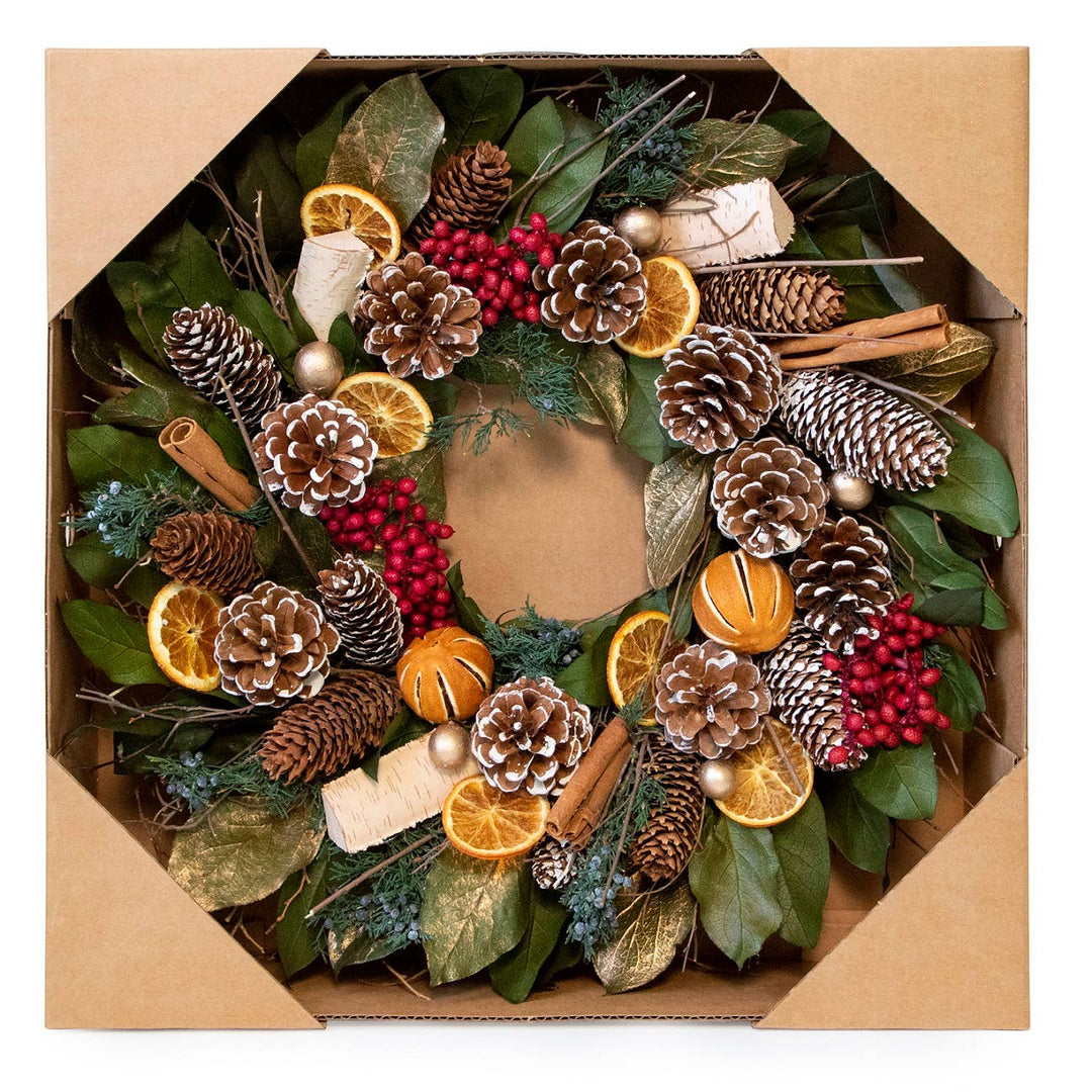 Cinnamon Orange & Pinecone
 Wreath