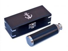 Deluxe Chrome Captains Spyglass Telescope 14" with Black Rosewood Box