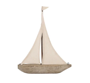 Sailboat with Canvas Sail Medium