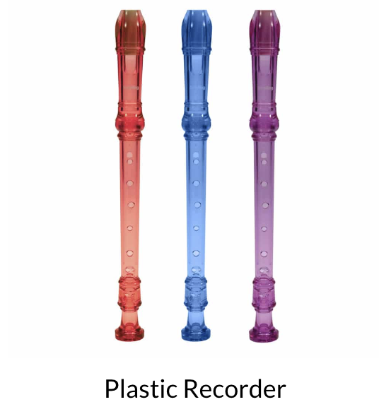 Recorder Plastic Asst. Colors