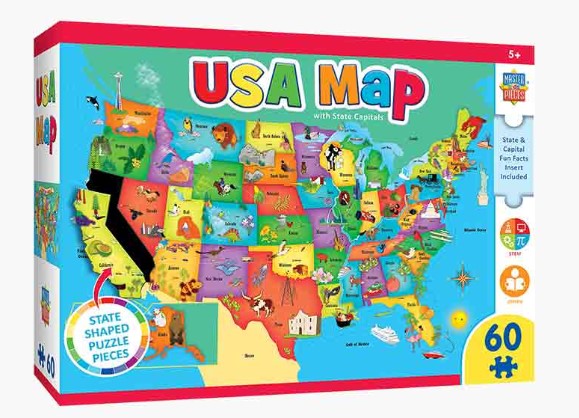 USA Map Puzzle 60 pc.