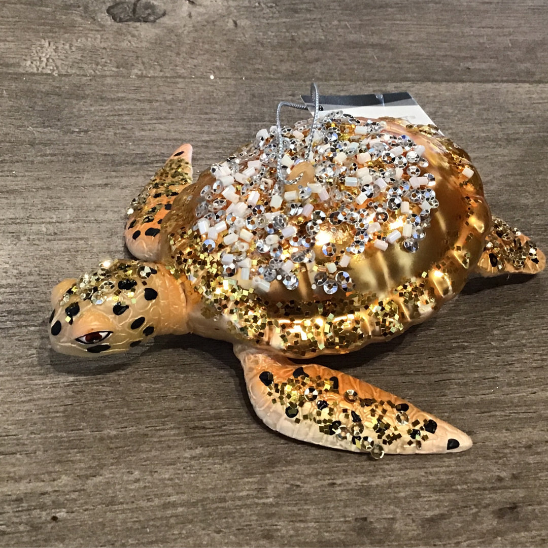 Turtle Ornament Gold
