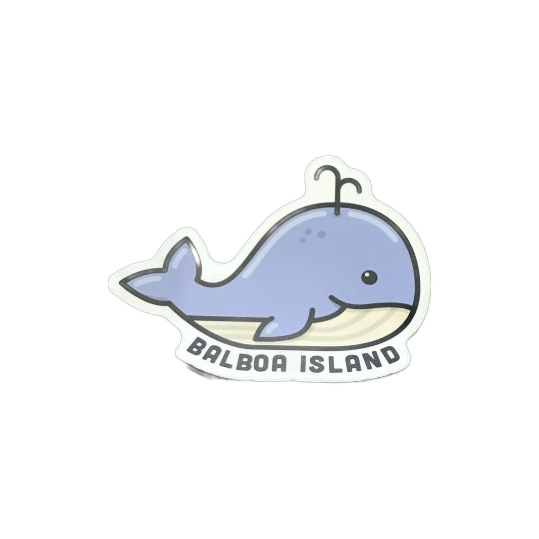 Whale Sticker Balboa Island