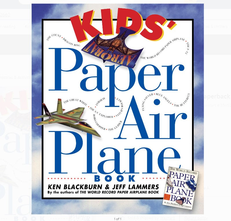 Kids' Paper Air Plane Book